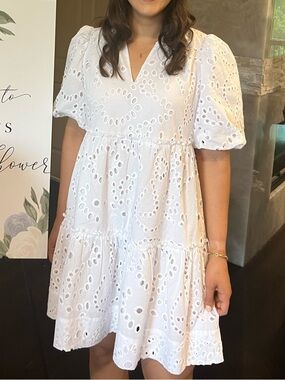 Tuckernuck White Eyelet Palmer Dress